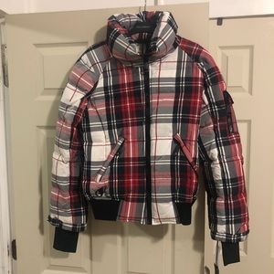 sam plaid freestyle bomber